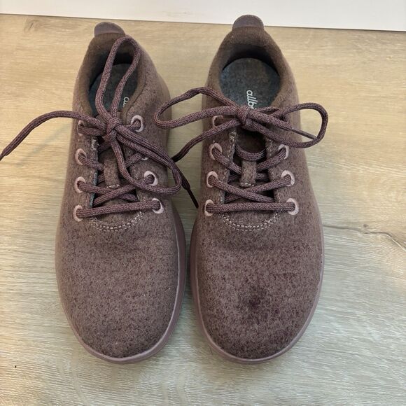 Allbirds Wool Runners Women's 8 Wide Mauve Heather Merino Wool Sneakers - Picture 5 of 15
